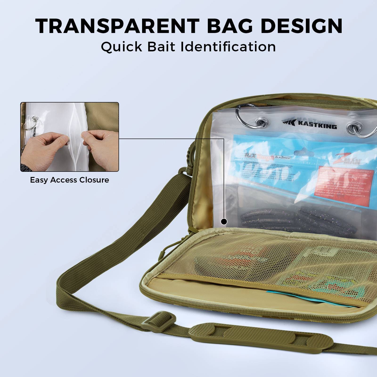 KastKing BaitSpace Detachable Bait Binder Tackle Bag - Image 5