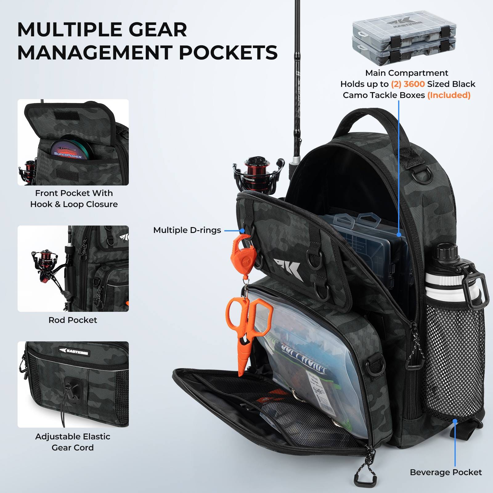 KastKing BaitSpace Fishing Sling Bag - Image 4
