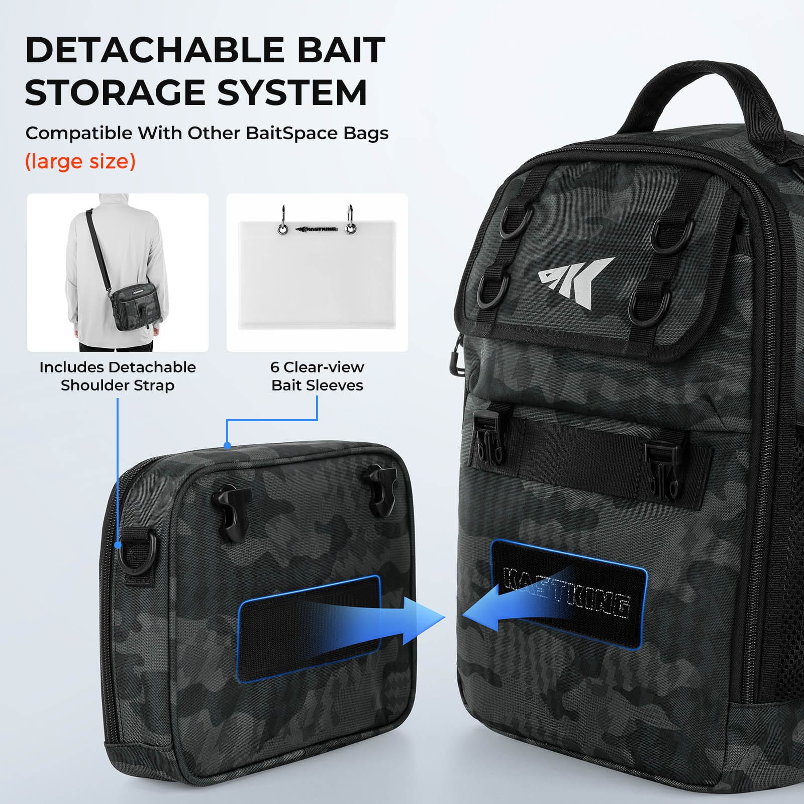 KastKing BaitSpace Fishing Sling Bag - Image 5