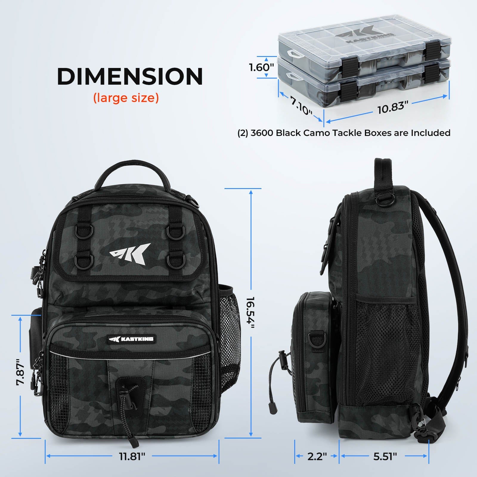 KastKing BaitSpace Fishing Sling Bag - Image 8