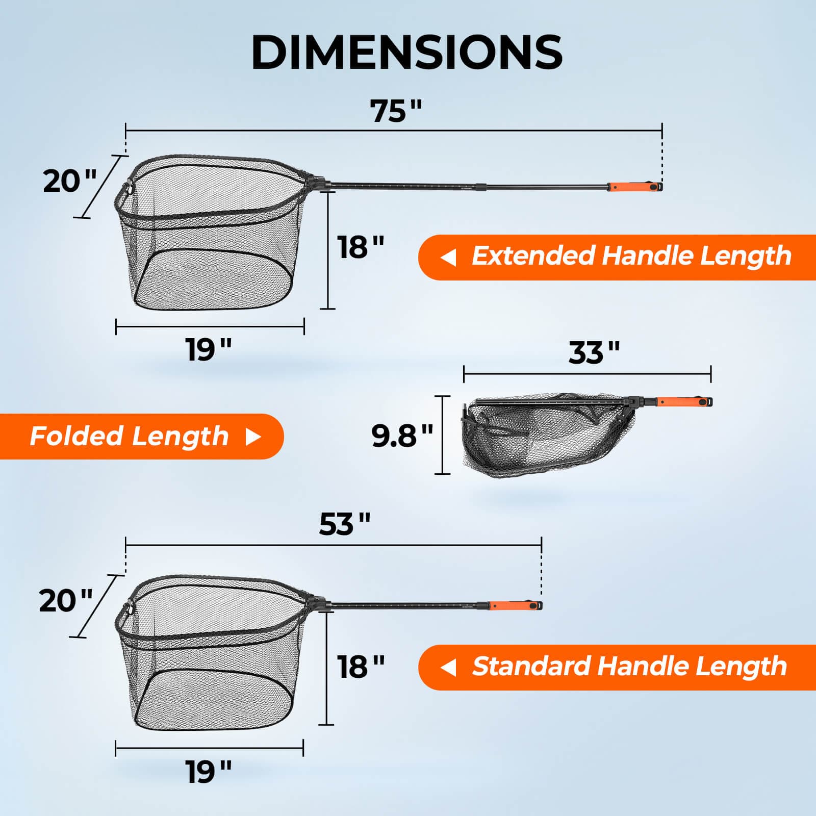 KastKing Brutus Foldable Extendable Fishing Net With Boat Hook - Image 18