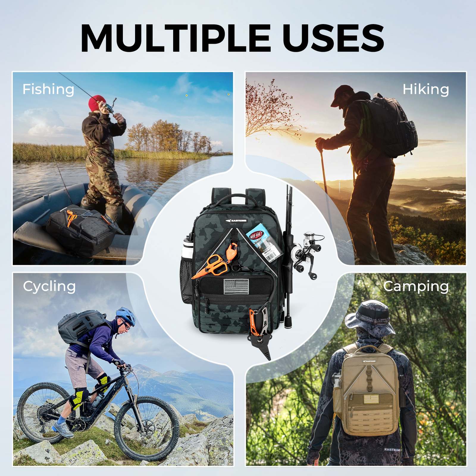 KastKing KarryAll KastMate Fishing Tackle Backpack - Image 13