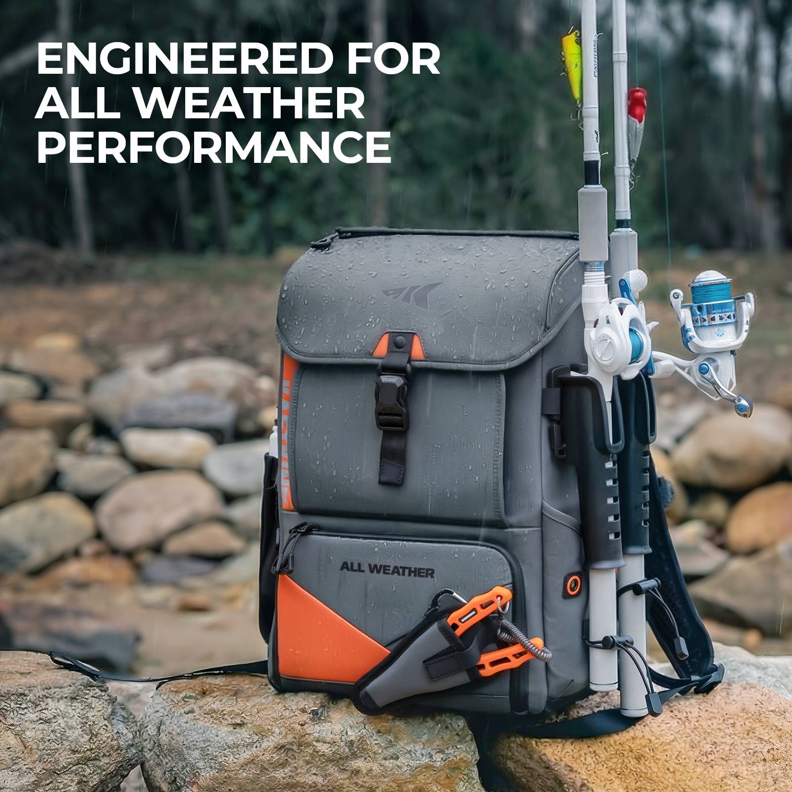 KastKing All Weather Fishing Tackle Backpack - Image 10