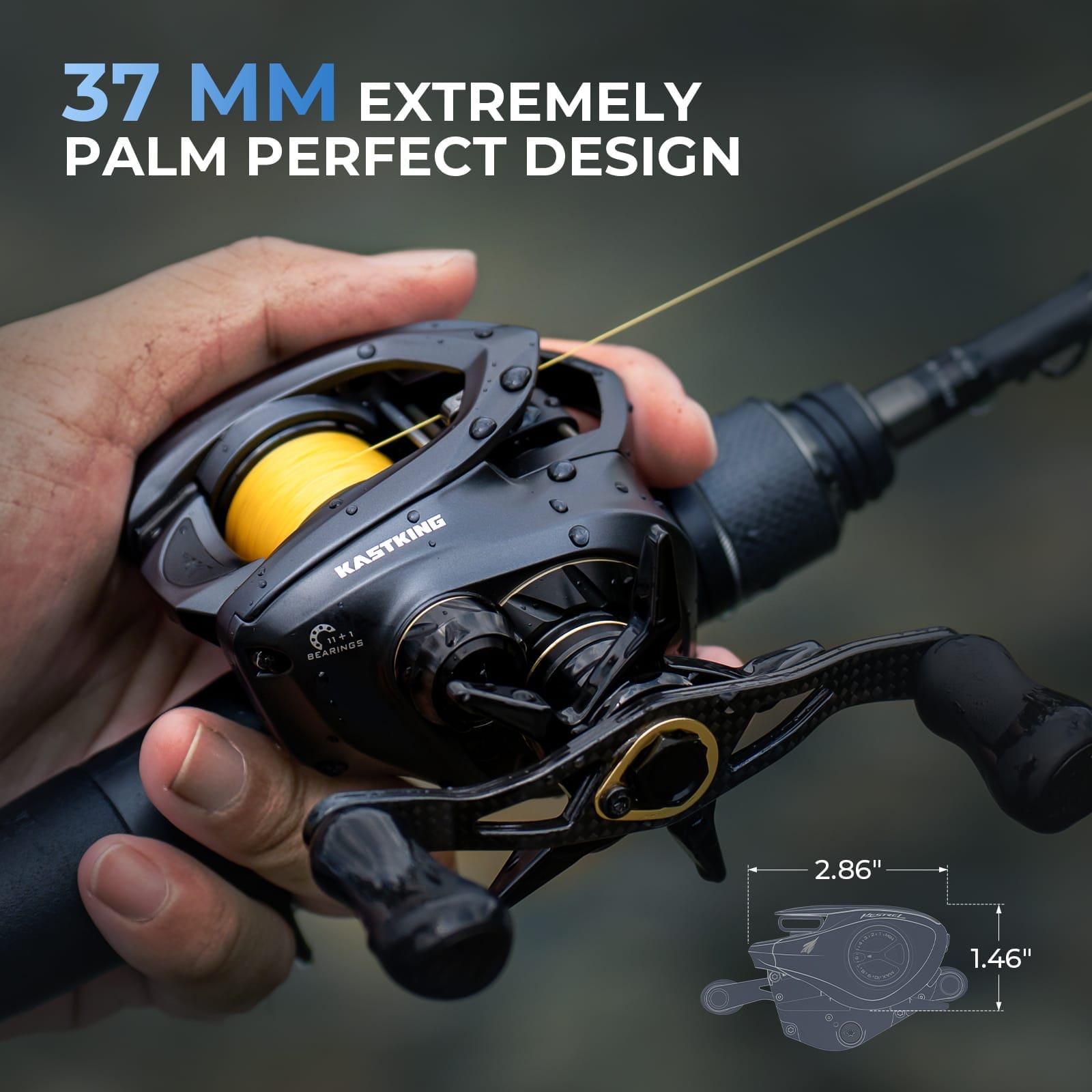 KastKing Kestrel Ultimate Bait Finesse System Baitcasting Reel - Image 12