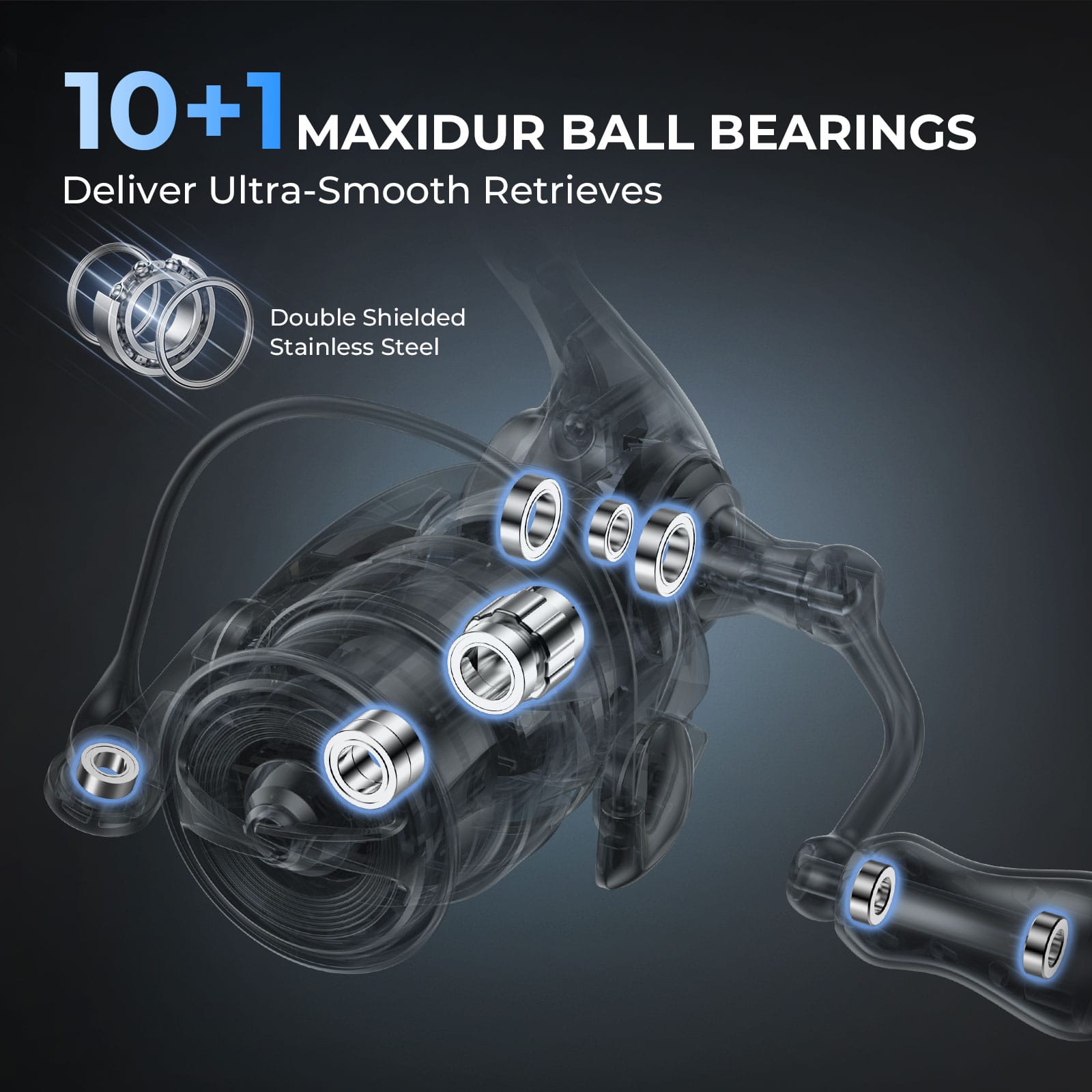 KastKing Kestrel Ultimate Spin Finesse System Spinning Reel - Image 12