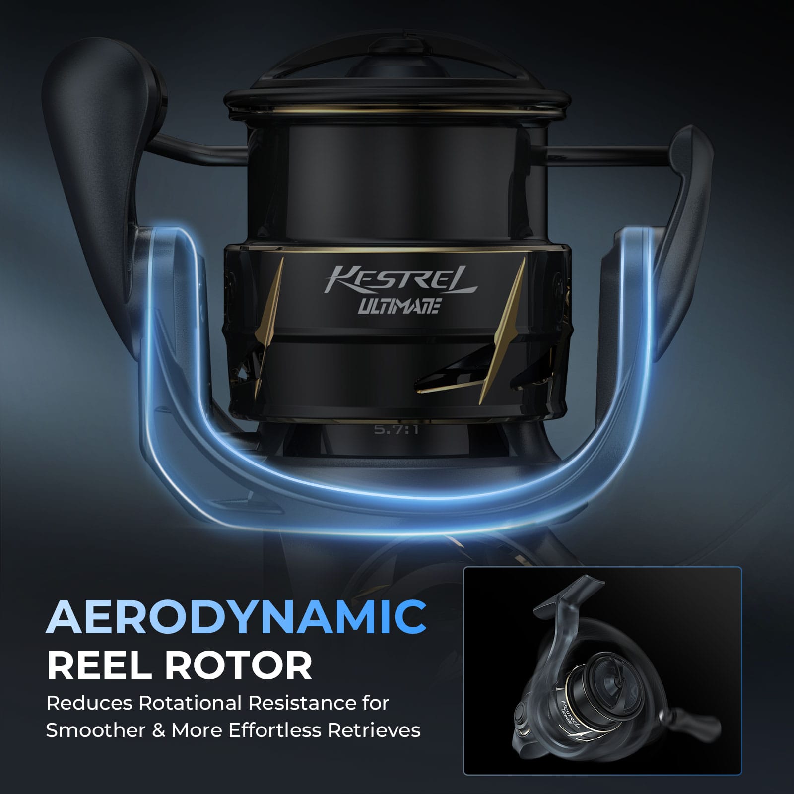 KastKing Kestrel Ultimate Spin Finesse System Spinning Reel - Image 16