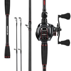 KastKing MaxSteel Twin-Tip Baitcaster Rod and Reel Combo