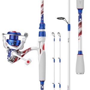 KastKing Royale Legend Patriot Twin-Tip Spinning Rod and Reel Combo