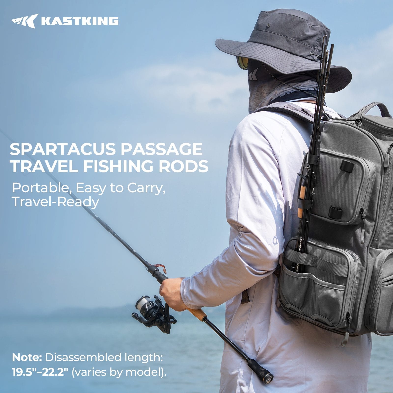 KastKing Spartacus Passage Travel Twin-Tip Spinning Rods - Image 12