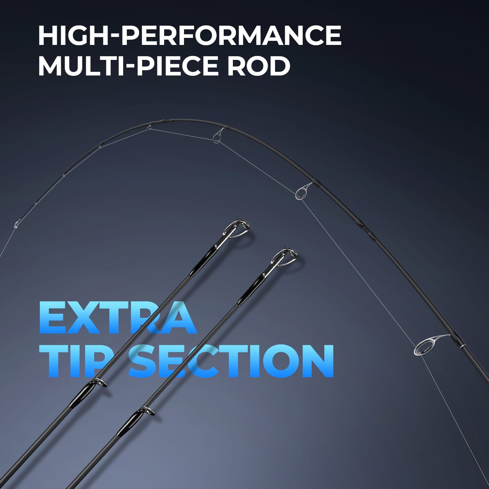 KastKing Spartacus Passage Travel Twin-Tip Spinning Rods - Image 4