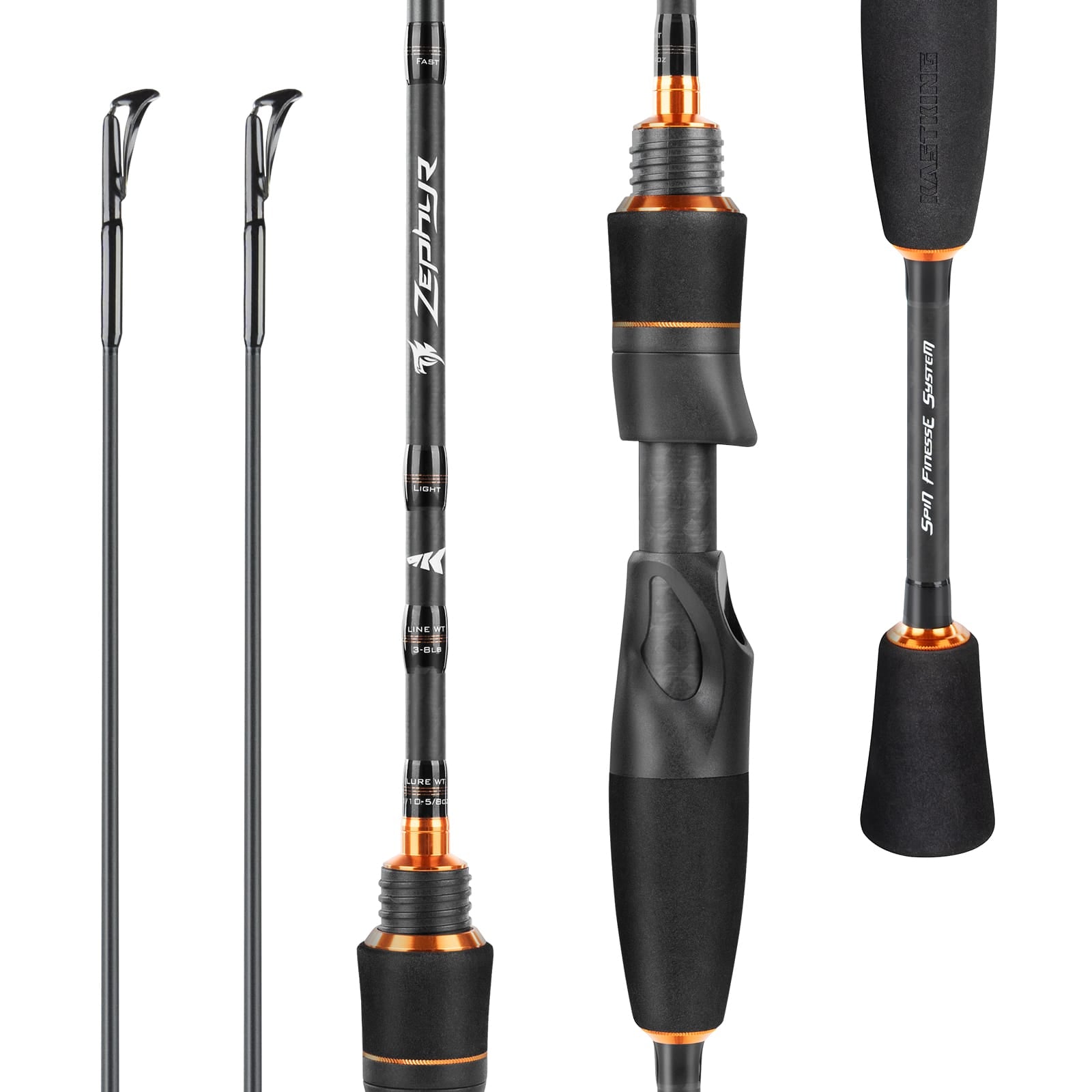 KastKing Zephyr Spin Finesse Twin-Tip Spinning Rod