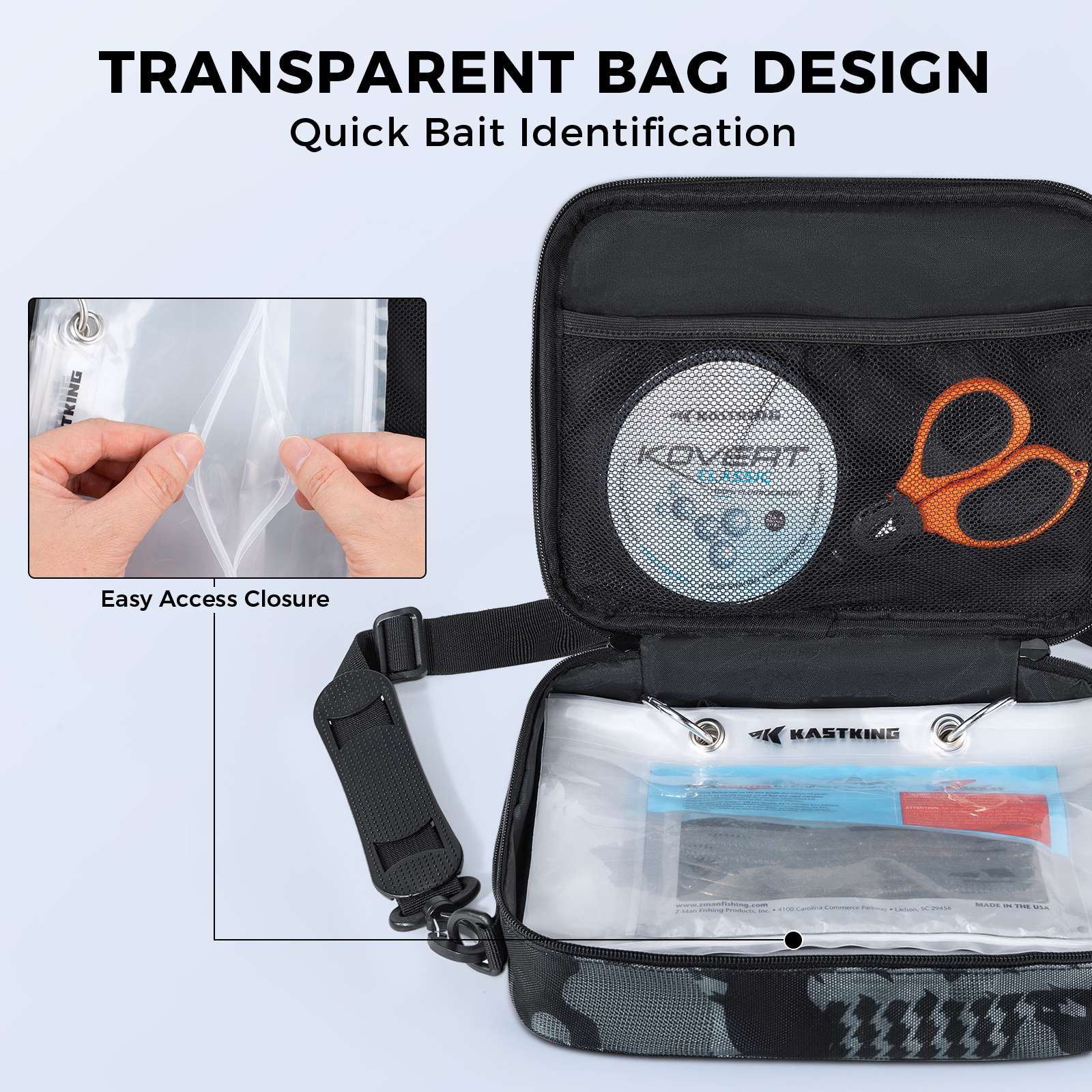 KastKing BaitSpace Detachable Bait Binder Tackle Bag - Image 7