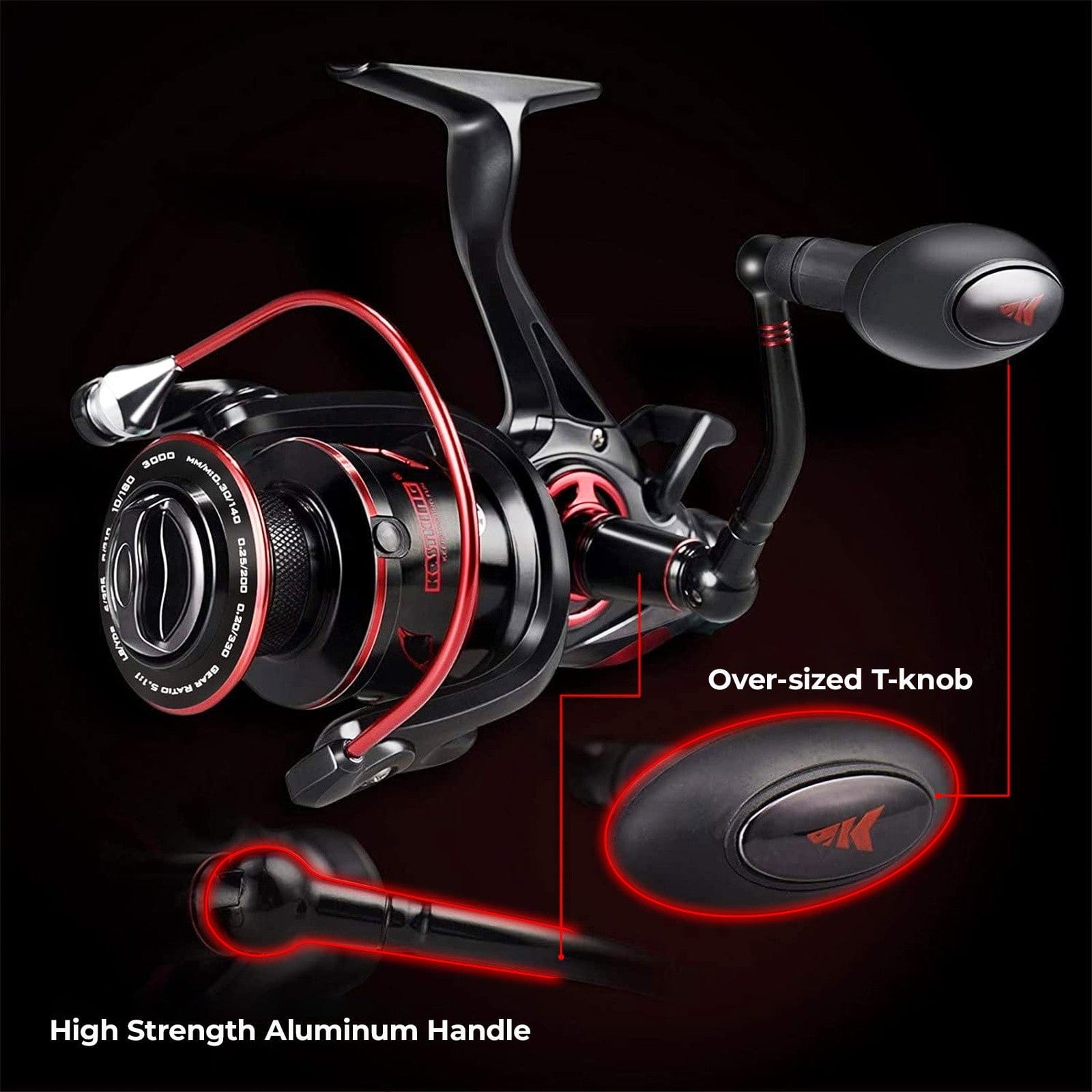 KastKing Sharky Baitfeeder III Spinning Reel - Image 7