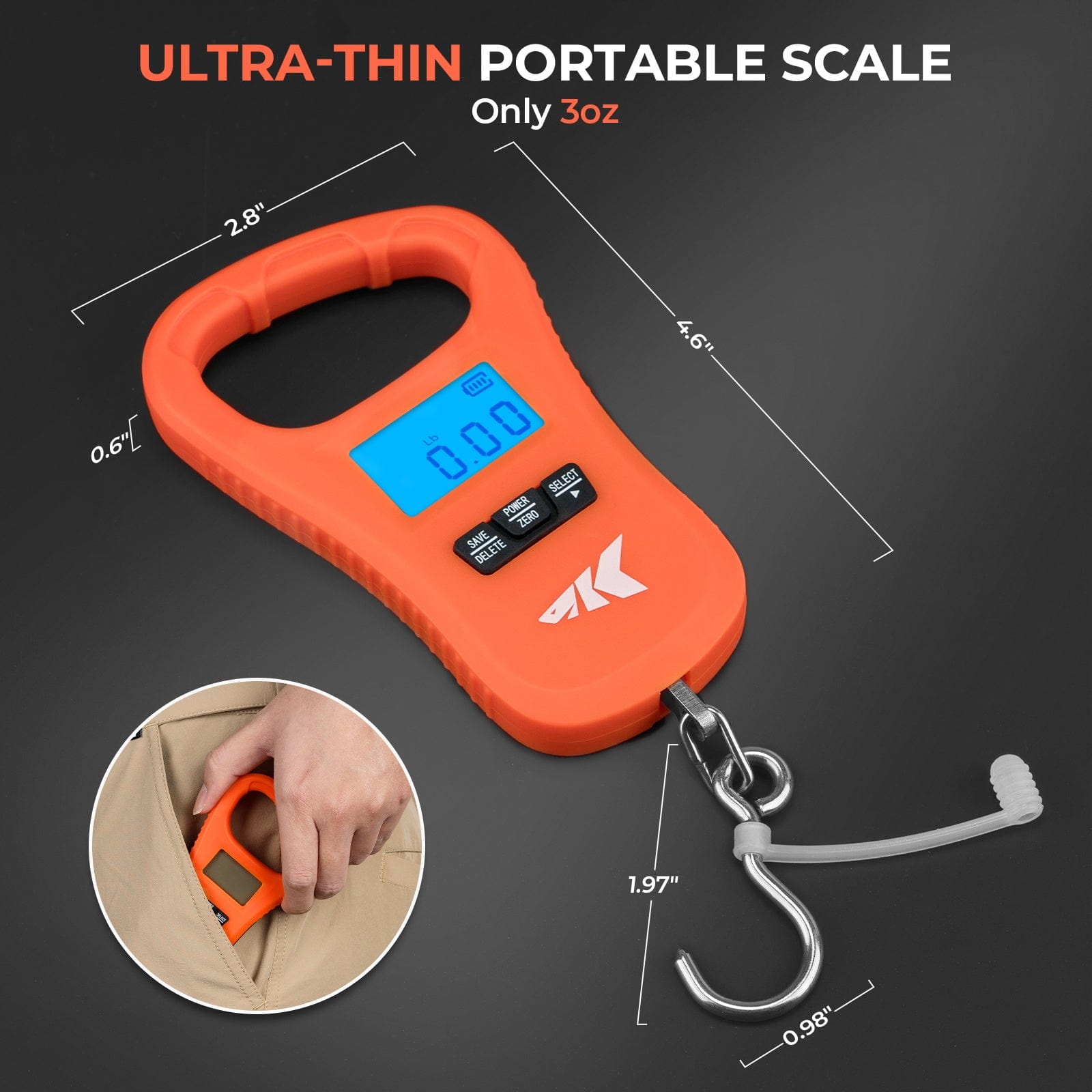 KastKing ToughTide USB Charging Fishing Scale & Lip Grip Combo - Image 5
