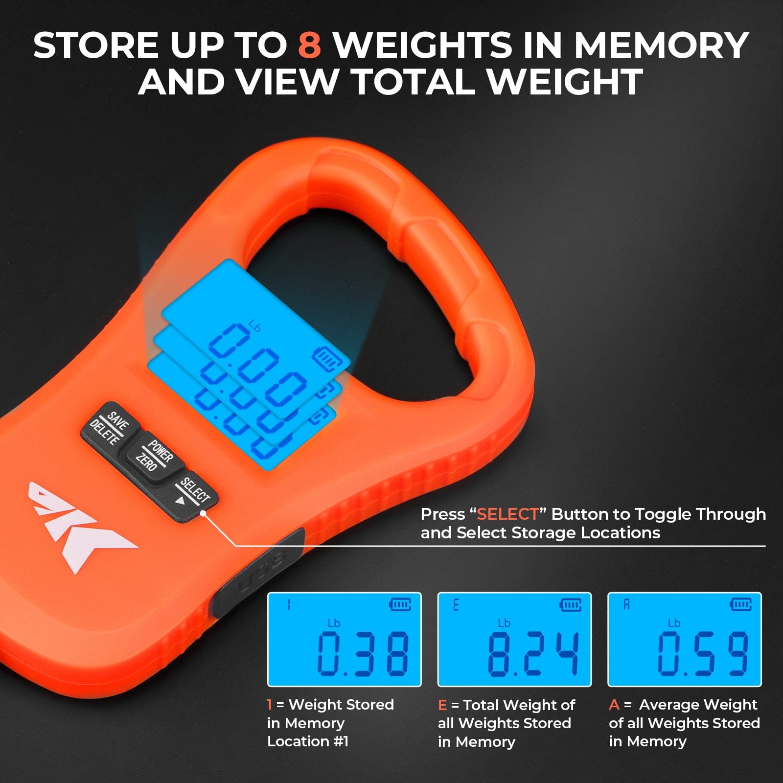 KastKing ToughTide USB Charging Fishing Scale & Lip Grip Combo - Image 2