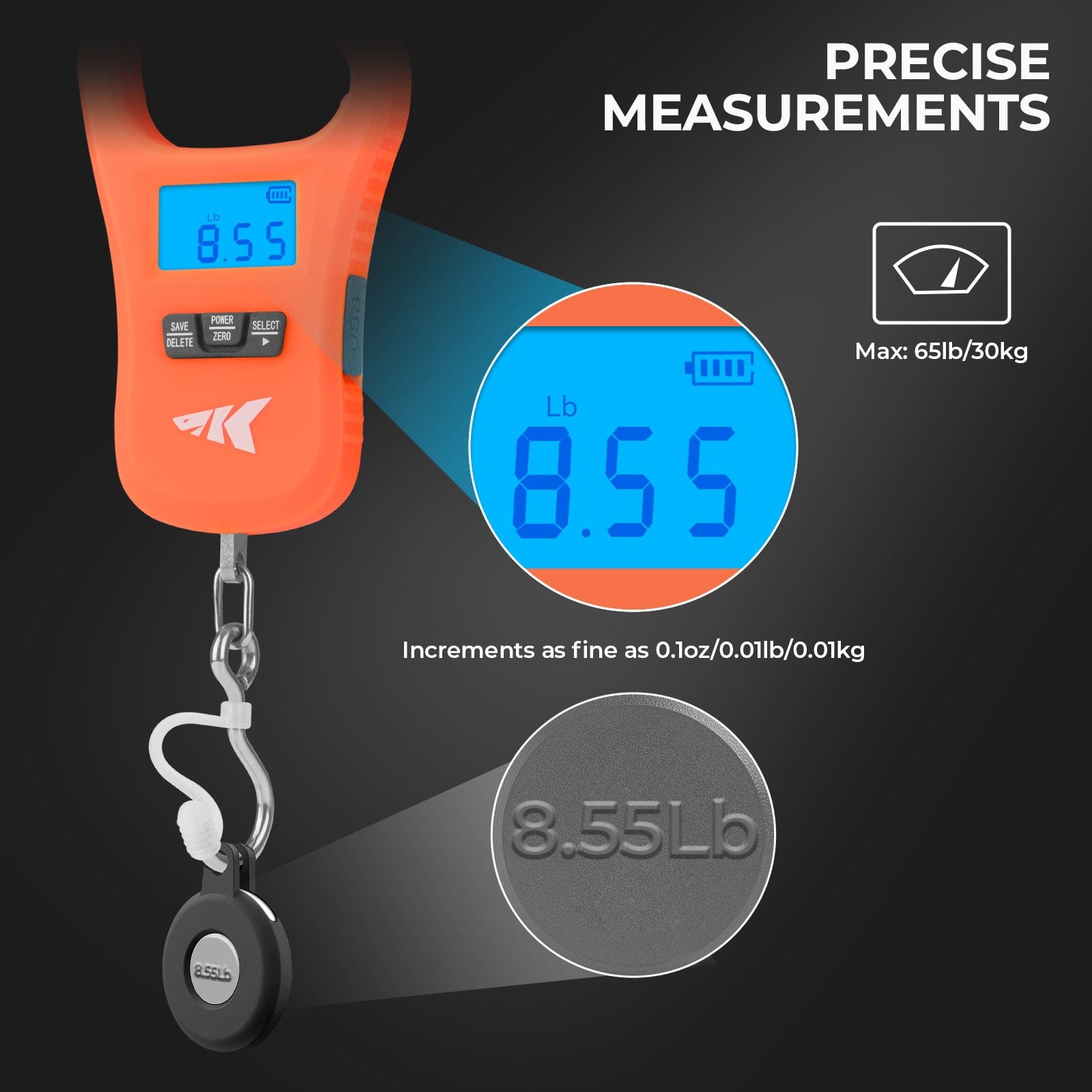 KastKing ToughTide USB Charging Fishing Scale & Lip Grip Combo - Image 8